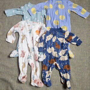 Carter's 3 months baby one pieces 4 lot